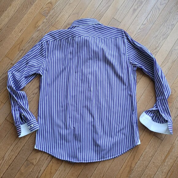 Thomas Mason Vicomte A. Dress Shirt Cotton Long Sleeve XL - Picture 10 of 15
